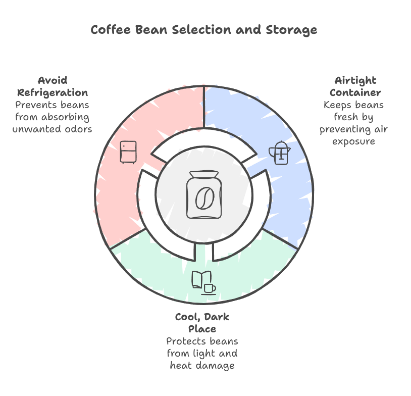 Coffee bean selection 