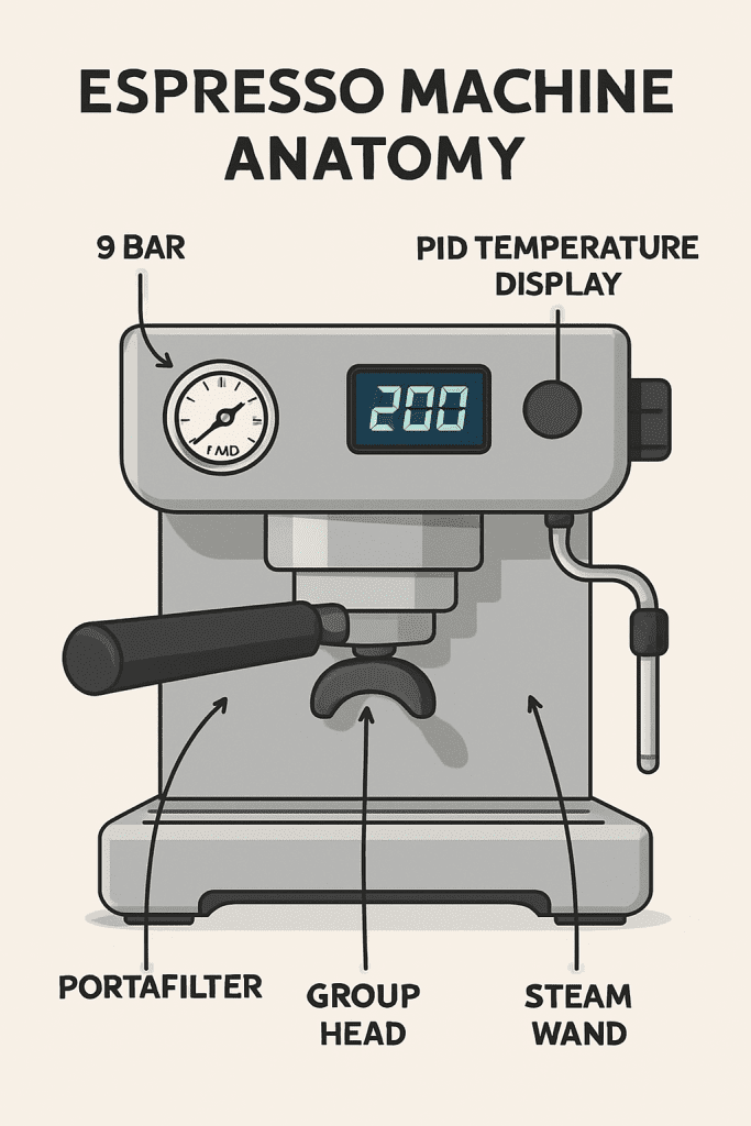 Essential espresso machine components and features