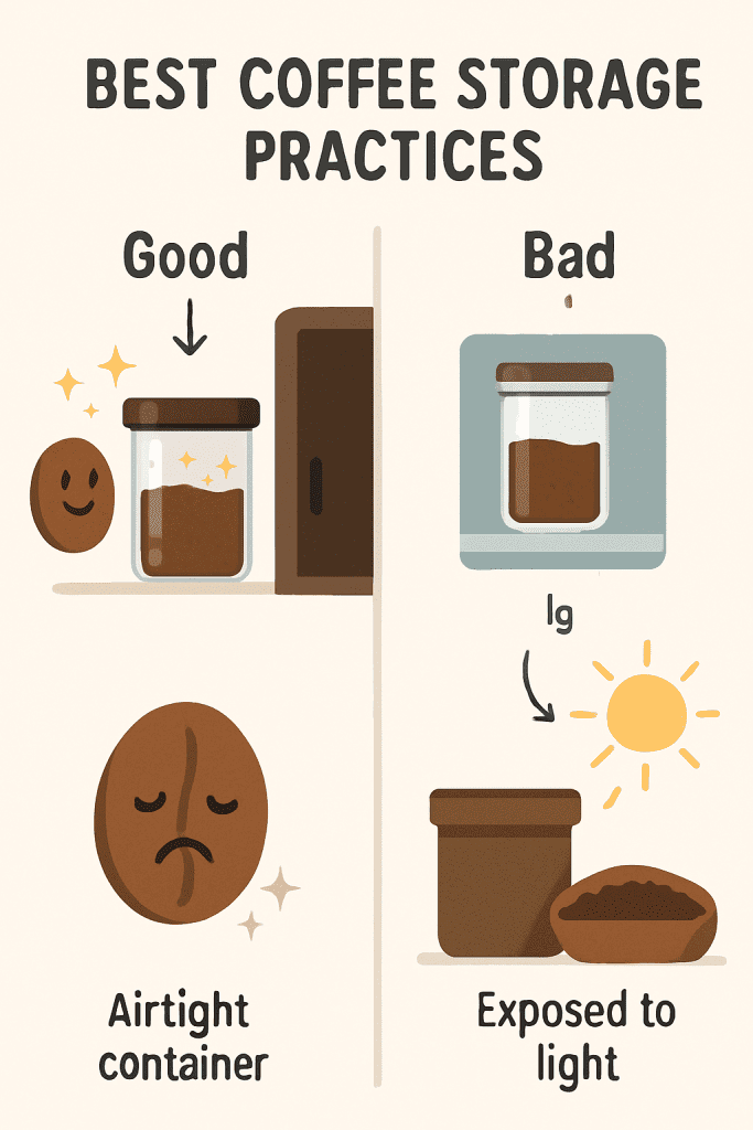 Proper coffee bean storage do's and don'ts for maximum freshness