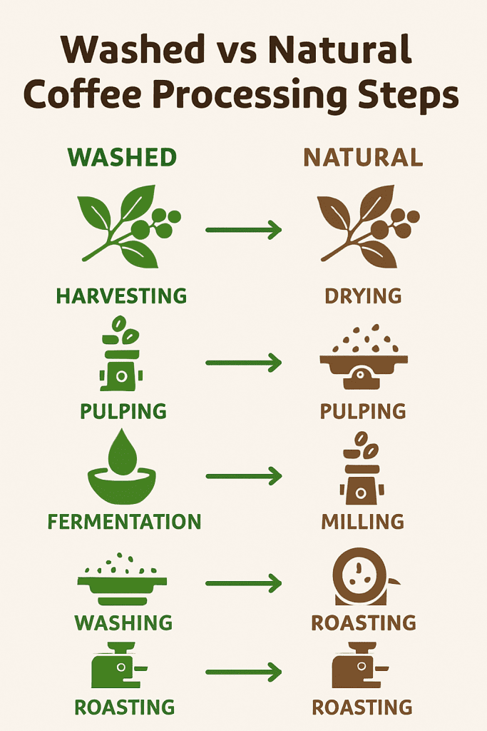 Processing Methods: Washed vs. Natural