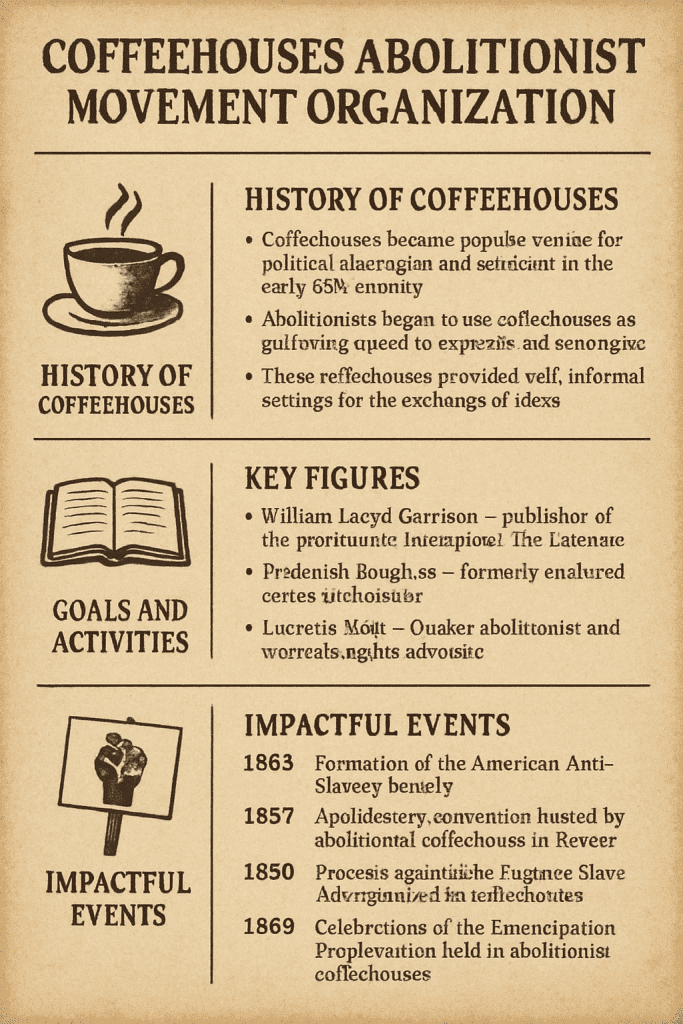 Planning emancipation in 19th-century coffeehouses