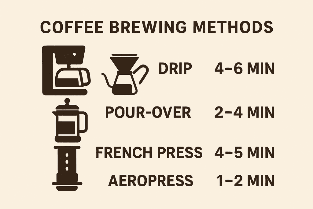 Ideal Brew Times for Different Methods