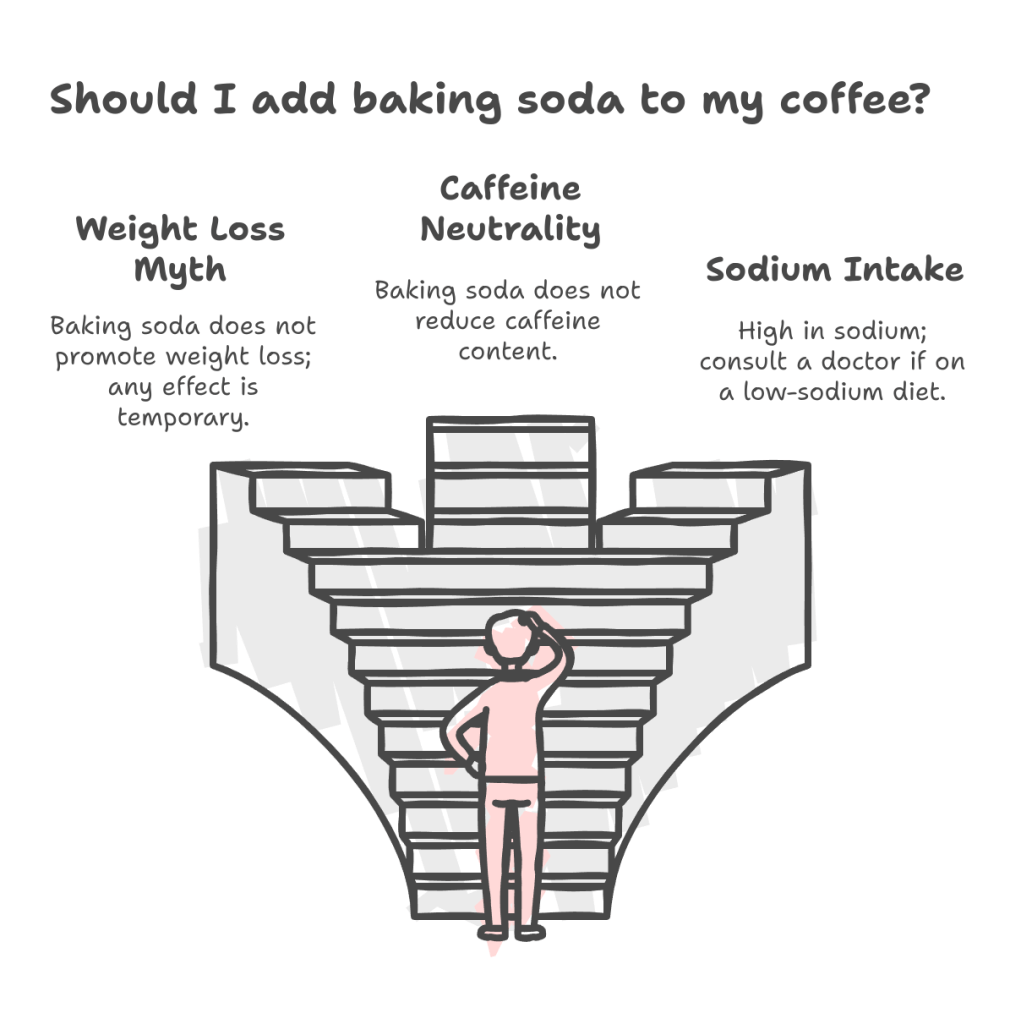 Should I add baking soda to my coffee?