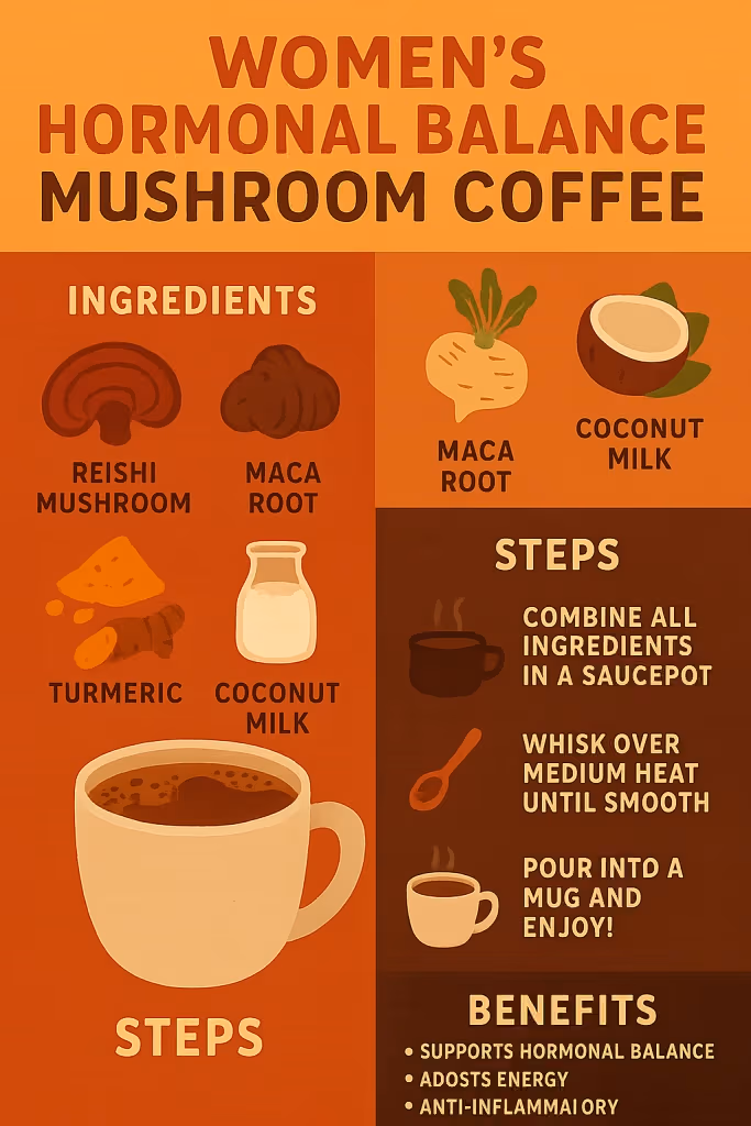 Women's Hormonal Balance Mushroom Coffee Recipe