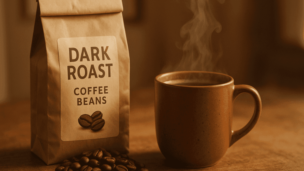 dark roast coffee beans