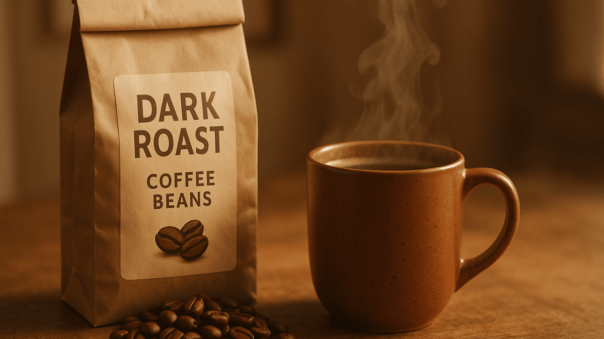 dark roast coffee beans