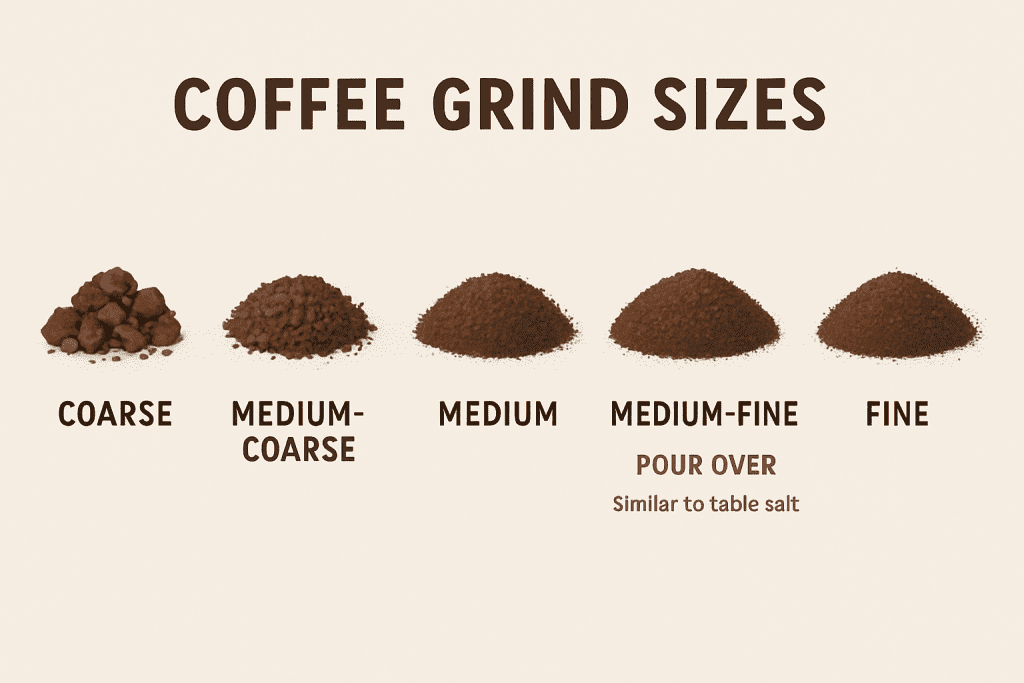 Perfect grind size guide for pour over coffee