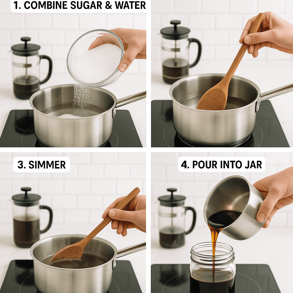 How to Make DIY Coffee Syrup - Step by Step Process