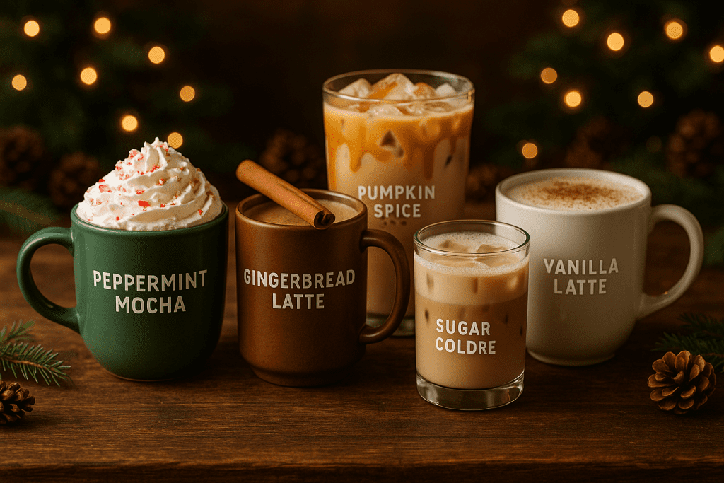 Five Holiday Coffee Drinks Made with DIY Syrups