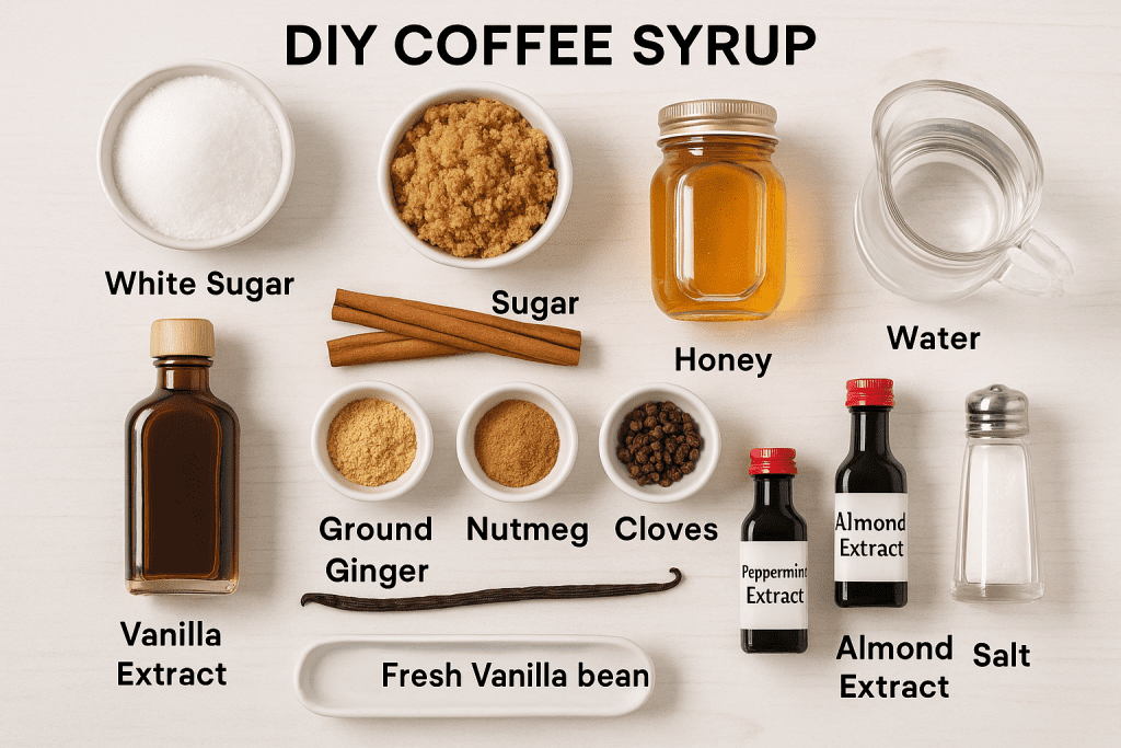Essential Ingredients for Making DIY Coffee Syrups