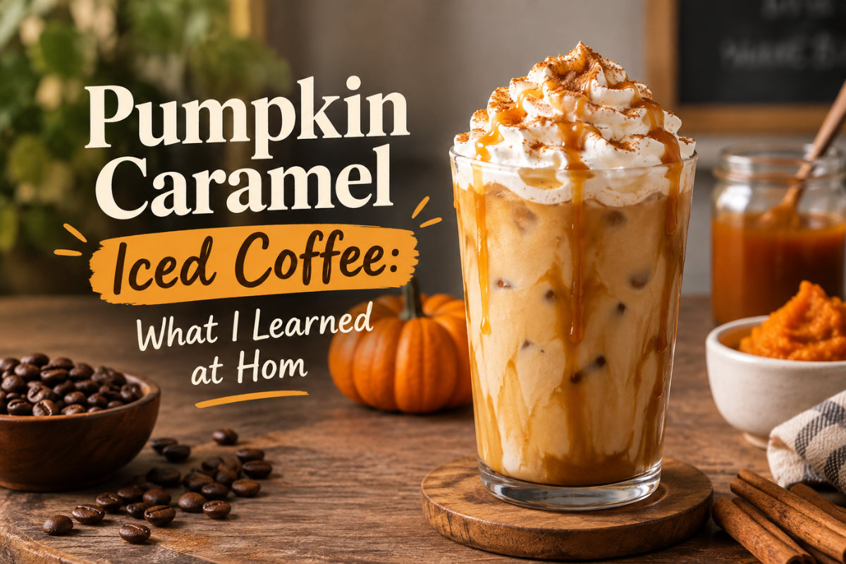 Pumpkin Caramel Iced Coffee