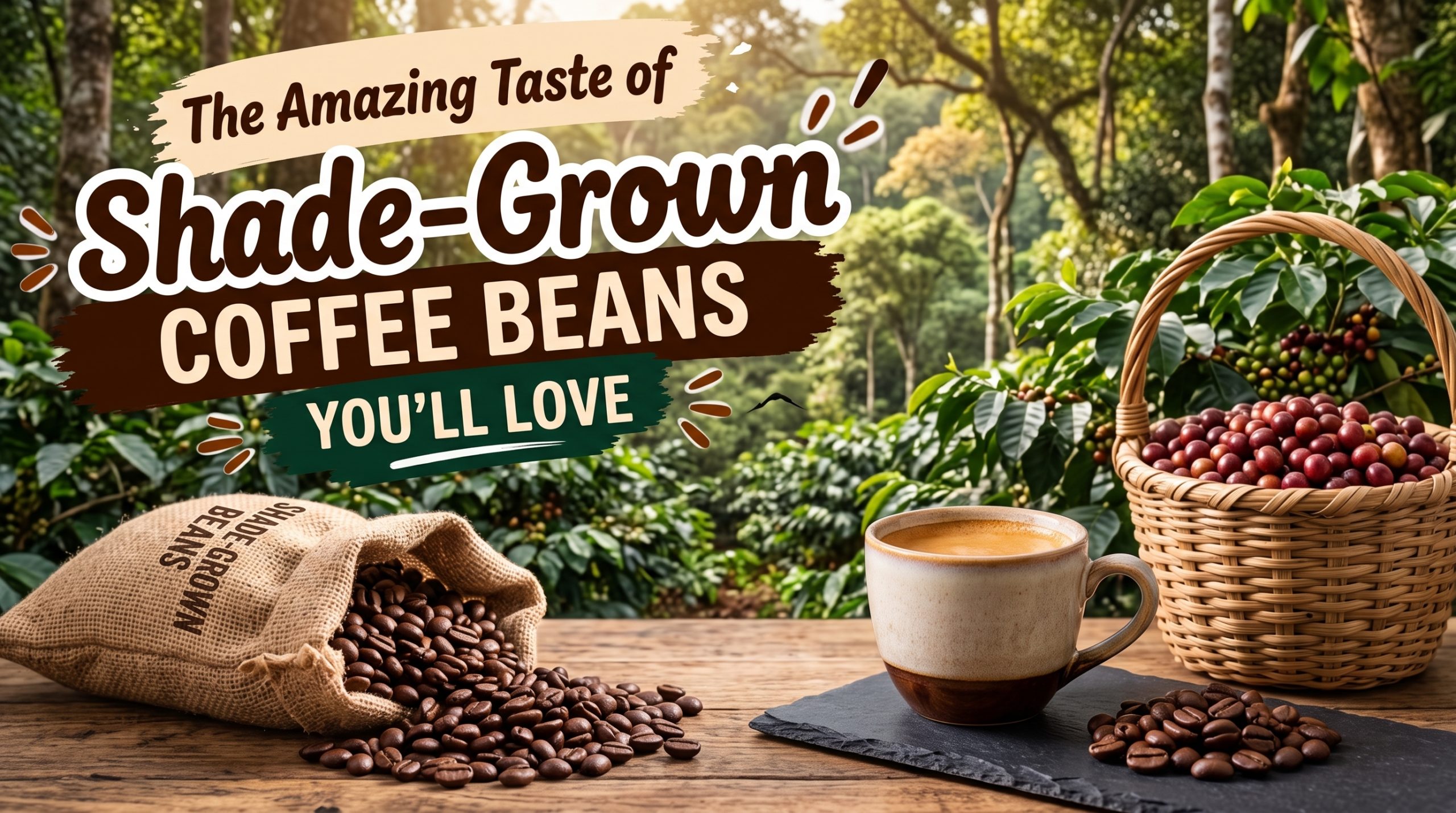 Shade-Grown Coffee Beans