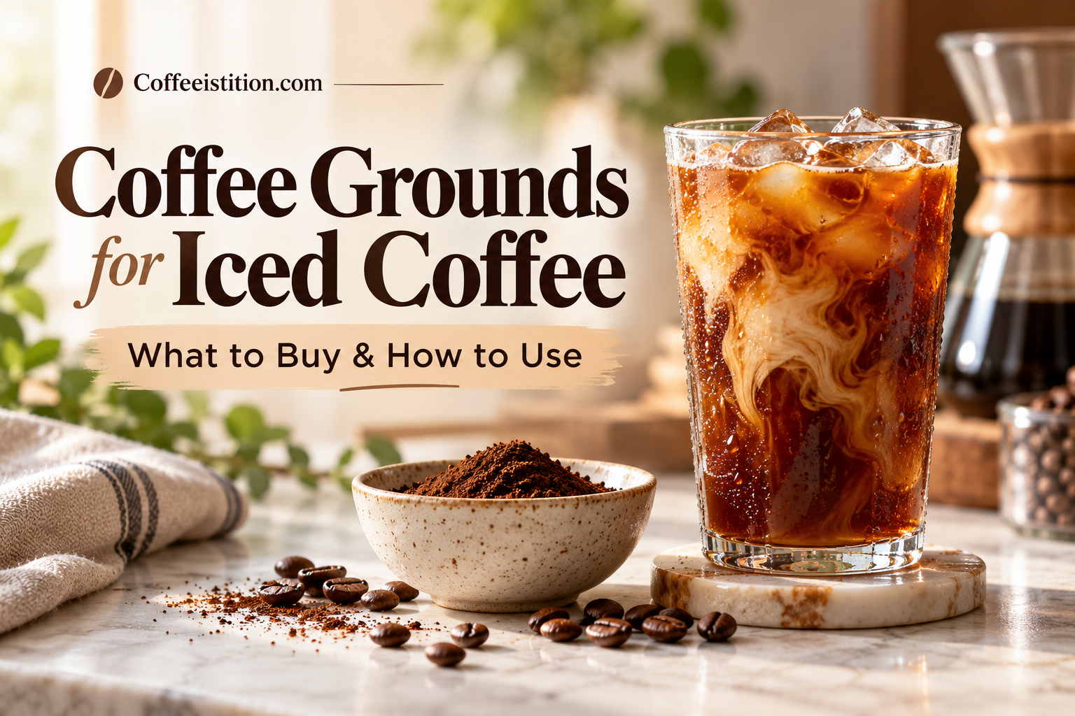 Coffee Grounds for Iced Coffee
